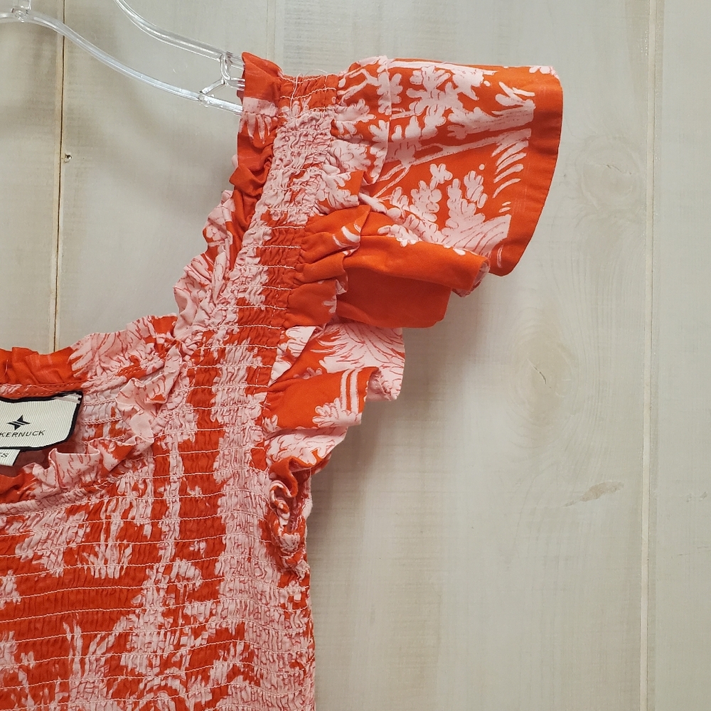 Tuckernuck Scarlet Toile Mallie Sun Dress Hyacinth Tiered - Picture 7 of 13